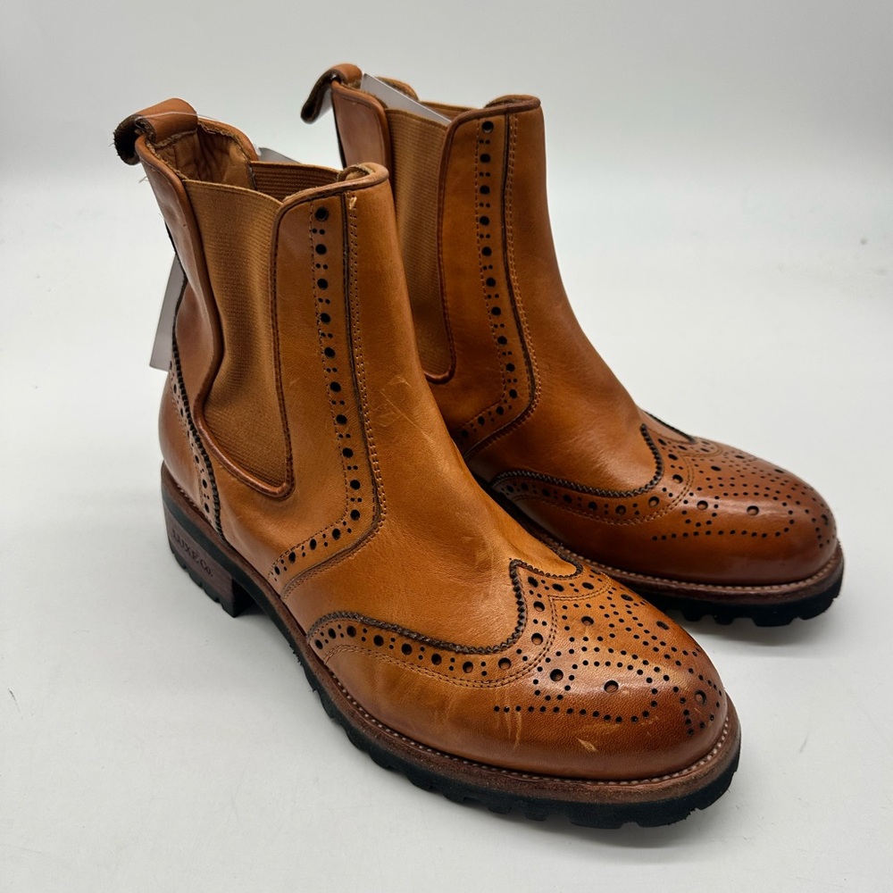 Australia Luxe Collective Tan Leather Ankle Boots Women's US 8.5 | EU 39 | NWT